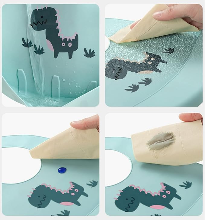 Silicone Baby Bibs with Food Catcher - Image 7