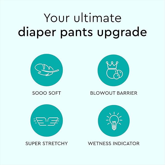 LILLYDOO Diaper Pants Toddlers - Size 6 (29+ lbs), Monthly Supply (114 Count), Skin-Friendly, Ultrasoft, Chlorine-Free, Snug Fit & Absorbent Pull On Diapers