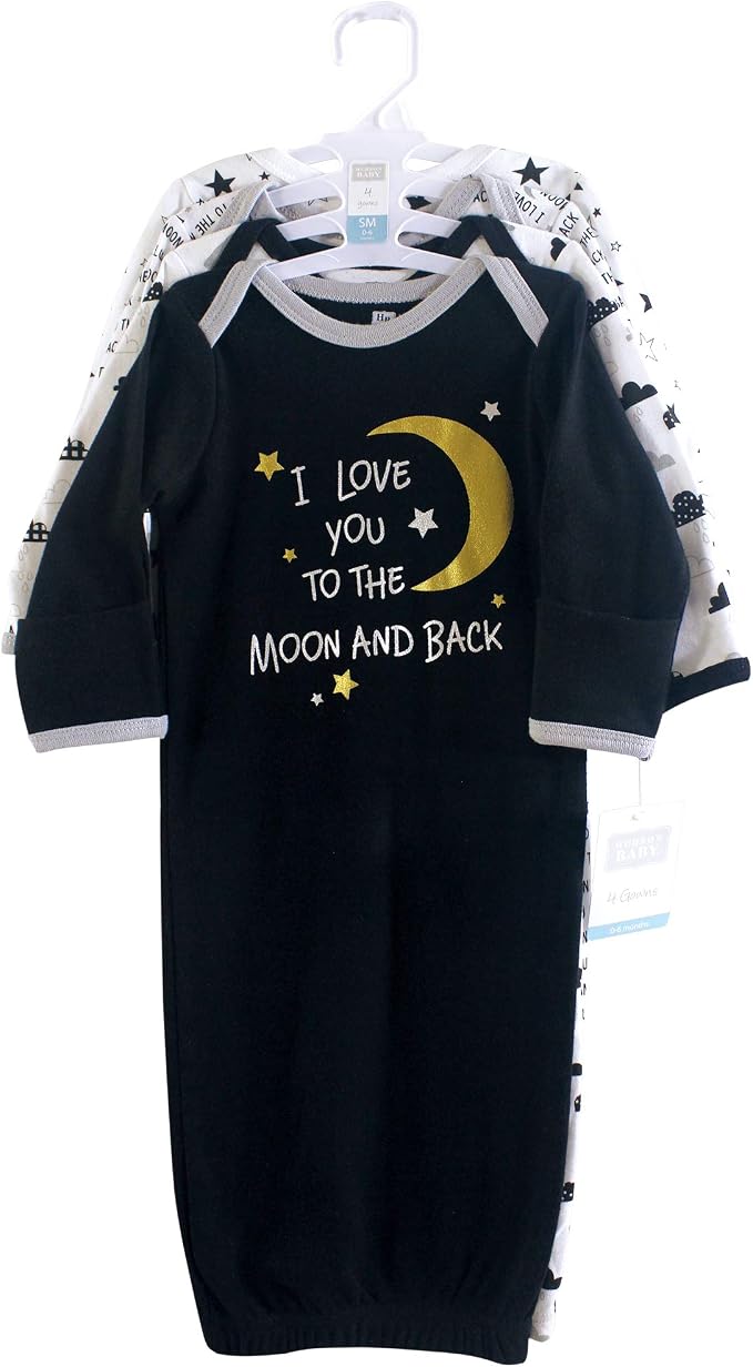 Hudson Baby unisex-baby Cotton Gowns - Image 2