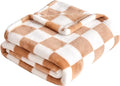 Yurhap Checkered Baby Blanket Fleece Baby Blankets Neutral by Yurhap