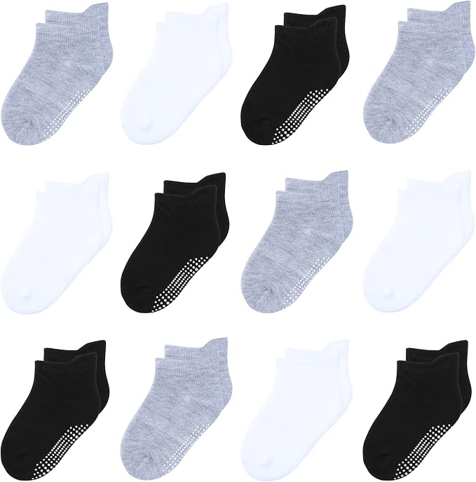 Toddler Non Slip Grip Ankle Socks by HYzgb