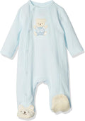 Little Me Clothes for Baby Boys' 100% Cotton Scratch-Free Tag Footie Sleeper by LittleMeChildrensApparel
