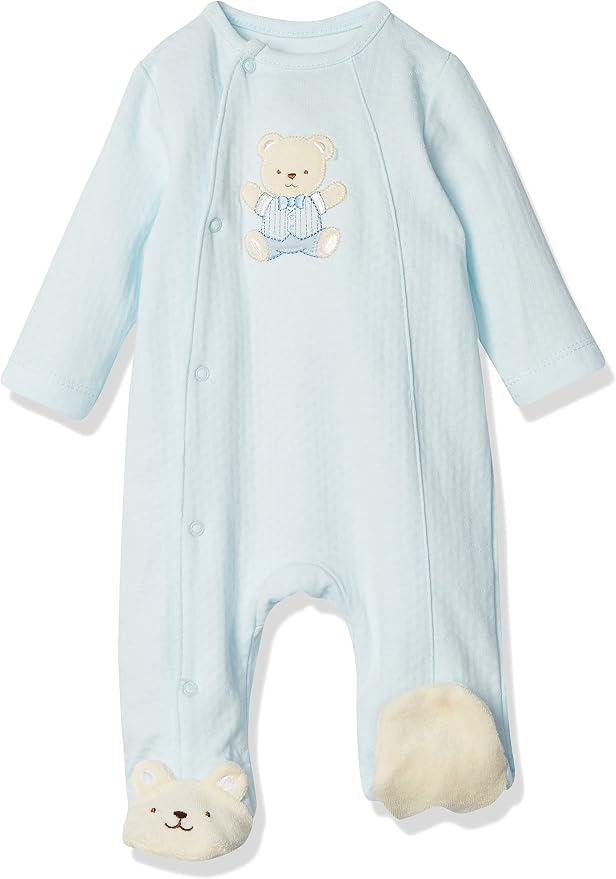 Little Me Clothes for Baby Boys' 100% Cotton Scratch-Free Tag Footie Sleeper by LittleMeChildrensApparel