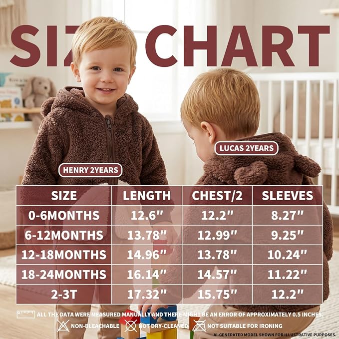 Baby Girl Winter Warm Fleece Jacket Toddler Boy Sherpa Infant Sweater Coat | - Image 7