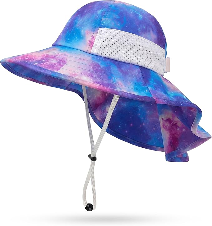 Toddler Baby Sun Hat Kids Summer Beach Essentials Adjustable Beach Hats by HONGTEYA