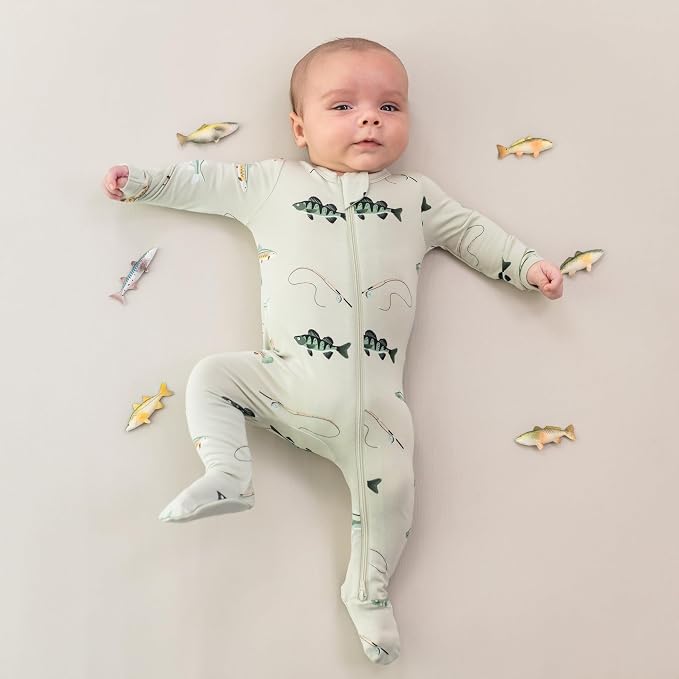 KYTE BABY Infant and Toddler Dual Zipper Footie, Ultra-Soft Rayon Made From - Image 2