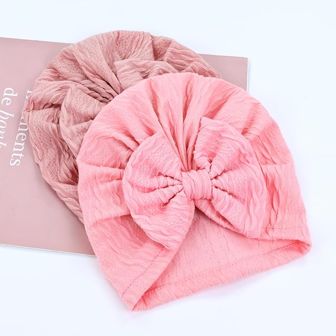 Cinaci 4 Pieces Baby Girls Turban Hats - Image 7
