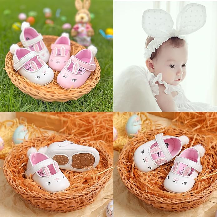 Ohwawadi Infant Baby Boys Girls Slippers Cozy Fleece Booties Soft Bottom Warm - Image 2