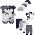 Unisex Baby Boy Girl Layette Sets Bodysuits Pants And Accessories 19 Packs Comfort Infant Outfit New Born Essentials