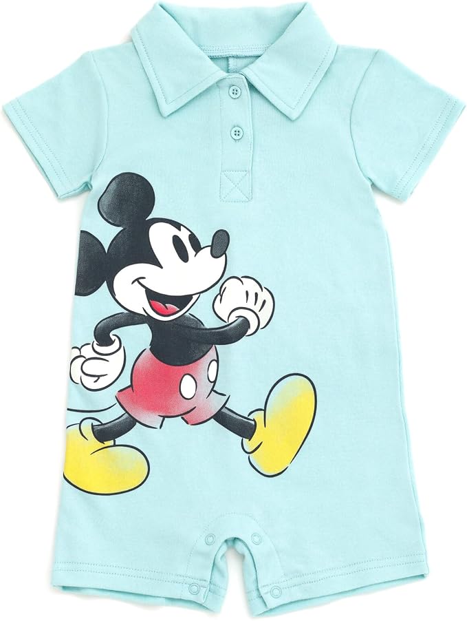 Disney Baby Boys' 2-Pack One Piece Rompers Newborn to Infant - Image 2