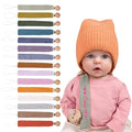 Personalized Bohemian Pacifier Clip Embroidered with Name is The Perfect Newborn Gift Made from eco-Friendly Bamboo! (Grass Green)