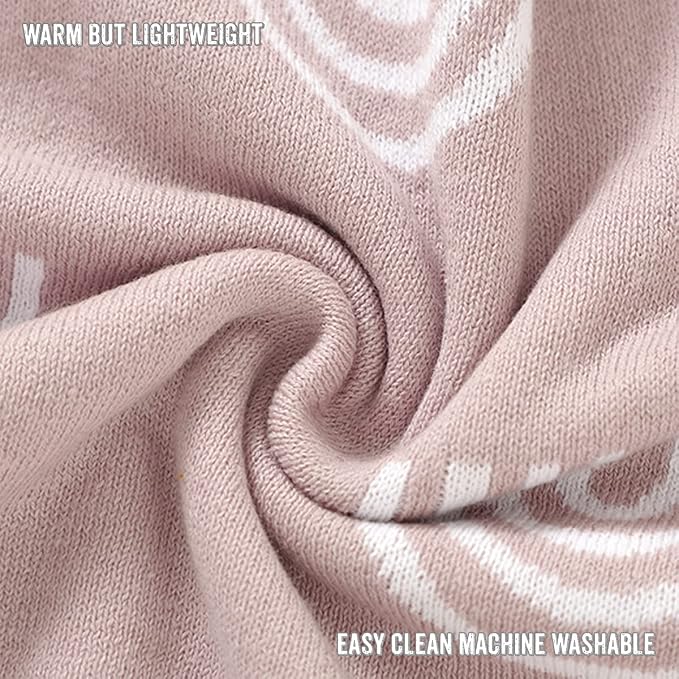 Knit Baby Swaddle Blanket for Girls - Image 5