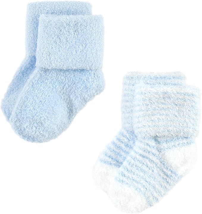 Hudson Baby Baby 8-pack Cotton Rich Newborn and Terry Socks - Image 4