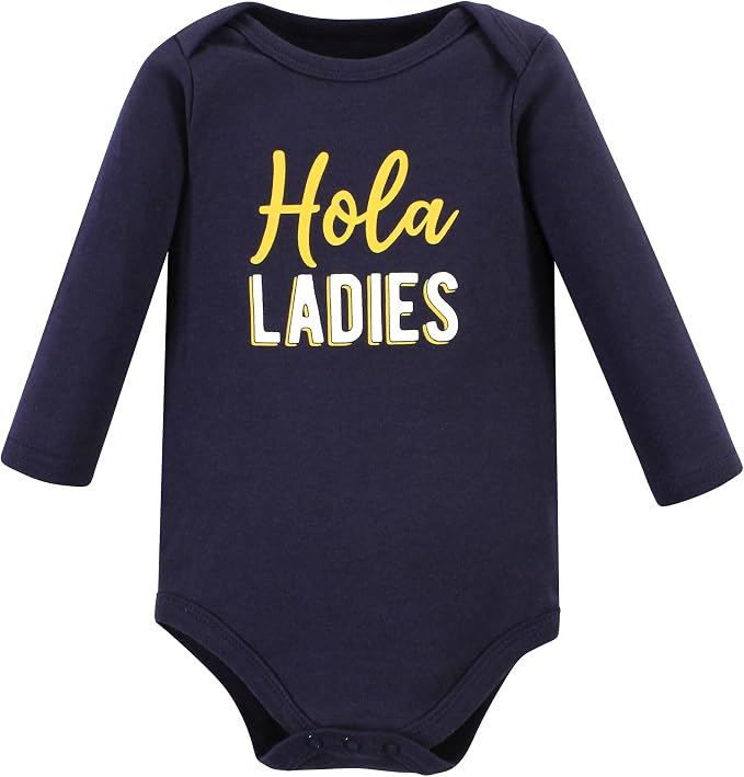Hudson Baby baby-boys Cotton Long-sleeve Bodysuits 5-pack - Image 3