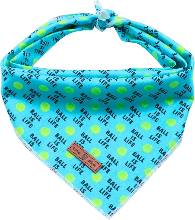 Lionet Paws Dog Bandana, Fabric Ball Dogs Kerchief by lionetpaws