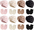 Newborn Baby Girl Hats Mittens Set Cotton by MKYSZLTSOCKS-EnjoyComfort