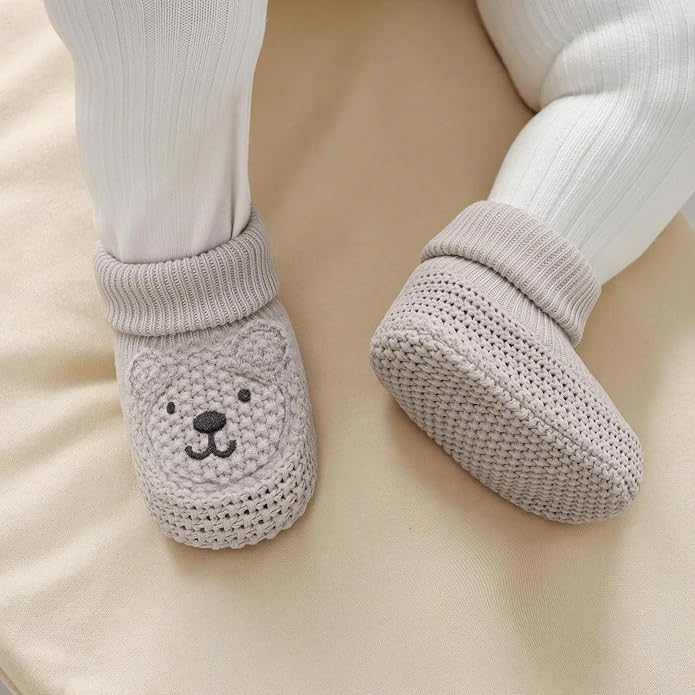 Newborn Shoes Knit Soft Baby Sock Booties - Image 4
