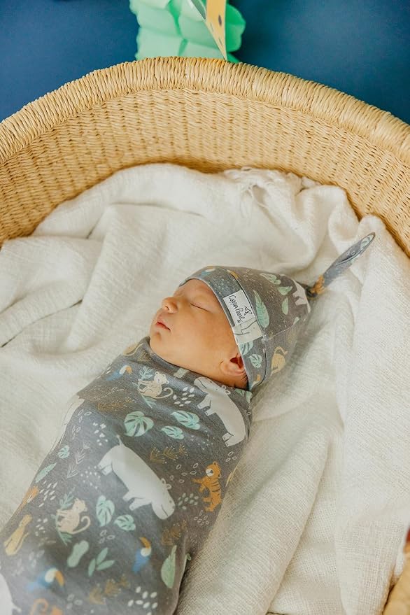 Copper Pearl Swaddle Blankets for Newborns | Soft Stretchy Receiving Blankets - Image 5