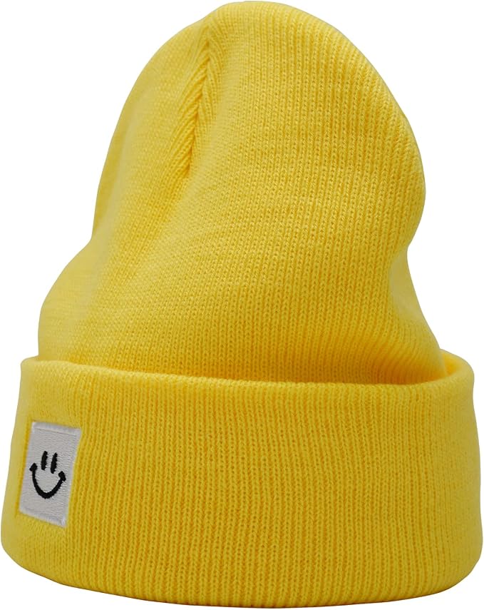 Baby Beanie Knit Ski Hat with Cute Face - Image 3