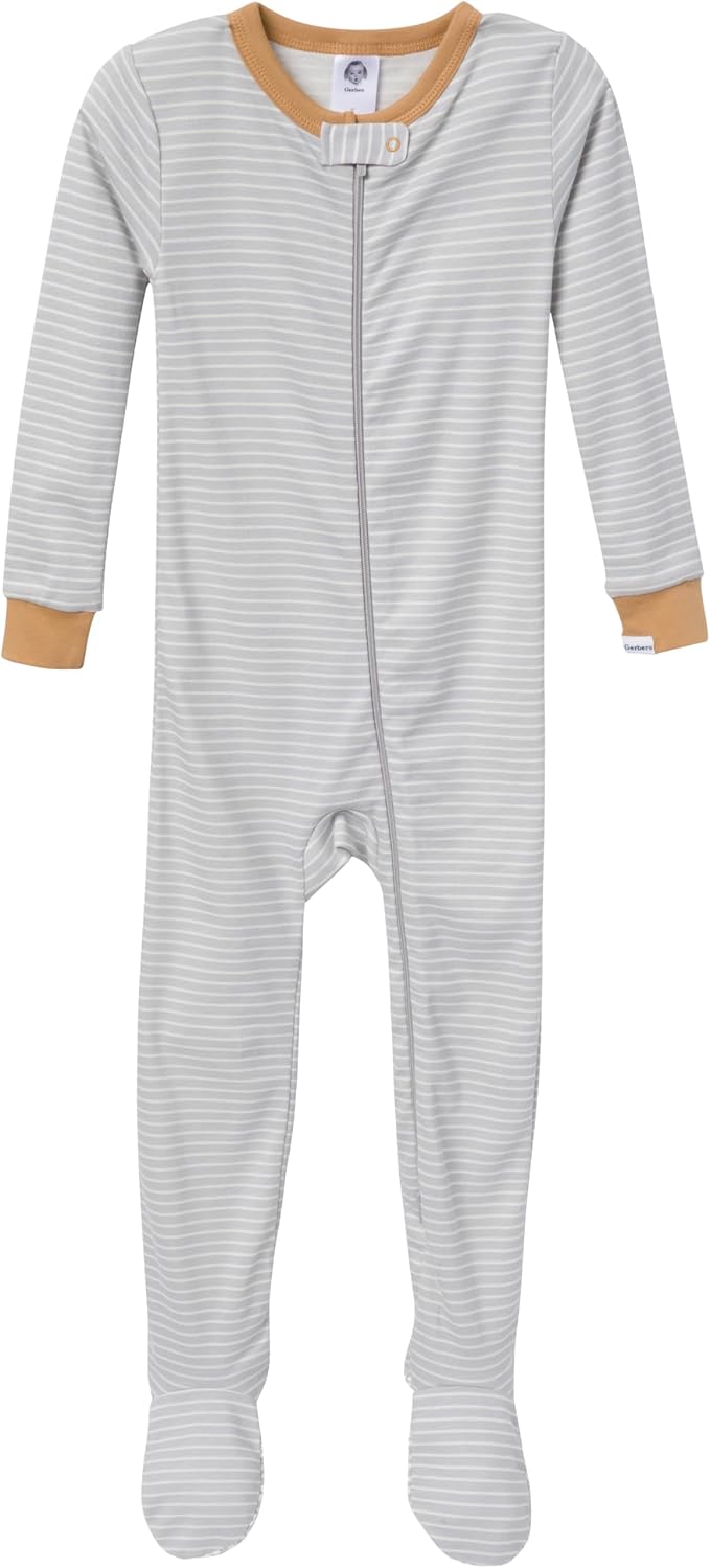 Gerber Baby Boys 4-Pack Footed Pajamas - Image 3