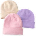 DRESHOW BQUBO 3 Pack Baby Beanies Toddler Kids Winter Hats Soft Knit Hat by DRESHOW