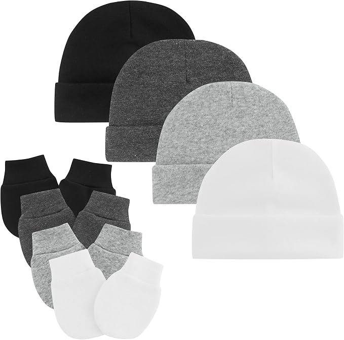 Zando Anti-Scratch Baby Hats Mittens Warm Newborn Infant Boys Girls 0-6M | by ZANDO