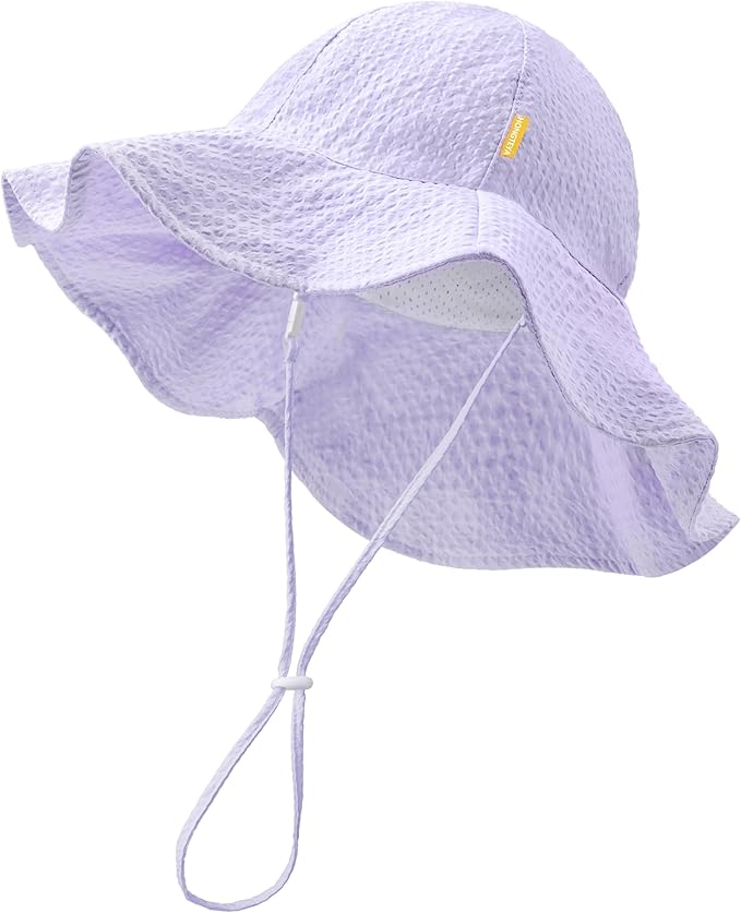 HONGTEYA Baby Sun Hat Wide Brim Adjustable Toddler Beach Bucket Hat | Soft by HONGTEYA