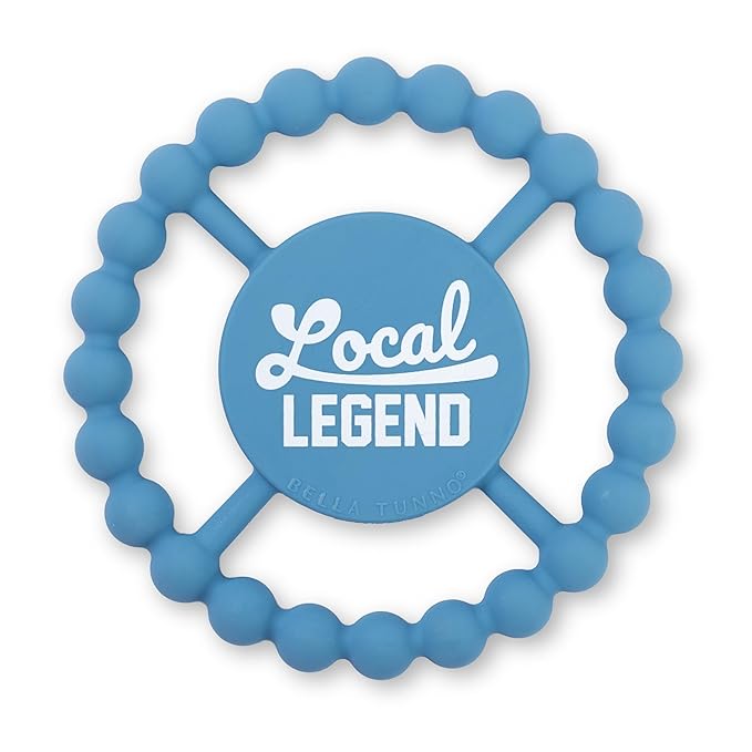 Baby Teether by Bella Tunno, Silicone Teethers for Babies 3-6 Months, 6-12 Months, Baby Toys, Pacifier, Teething Relief, Boys, Girls, Local Legend