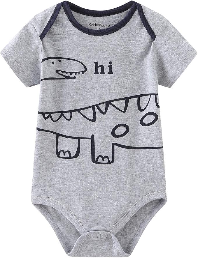 Kiddiezoom Newborn Baby Unisex Cotton One-Piece Bodysuits Baby Gift 5-Pack Baby - Image 5