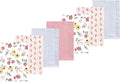 Luvable Friends Hudson Baby Flannel Burp Cloths 7pk, Painted Floral by Luvable+Friends