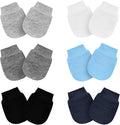 6 Pairs Baby Mittens No Scratch Mittens Infant Toddler Soft Gloves Essentials by Gvhntk