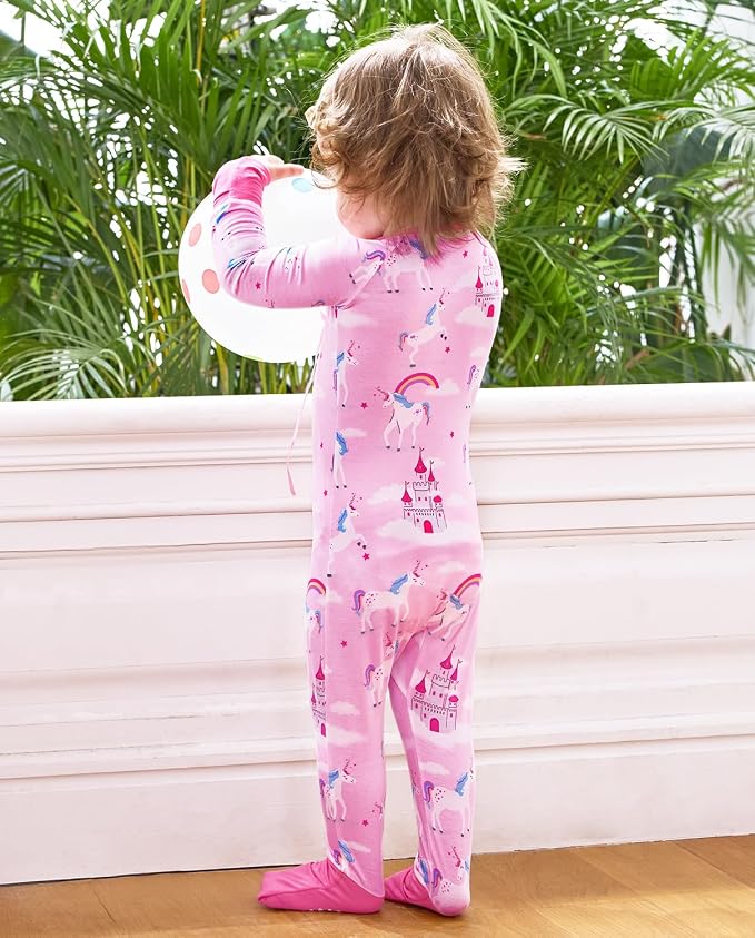 babee Reshinee Viscose derived from bamboo Baby Pajamas Convertible Footie - Image 8