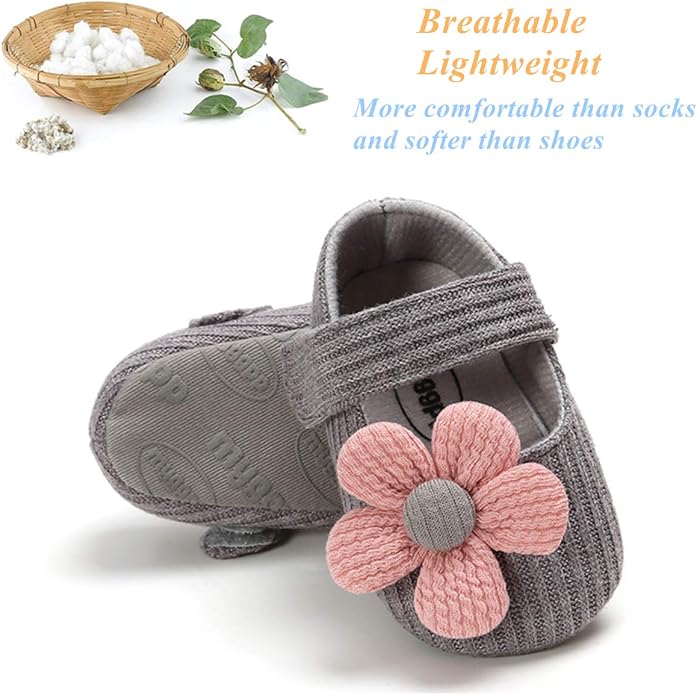 Ohwawadi Infant Baby Boys Girls Slippers Cozy Fleece Booties Soft Bottom Warm - Image 4