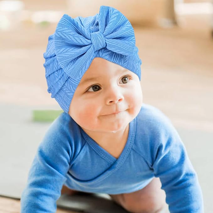 Cinaci 4 Pieces Baby Girls Turban Hats - Image 6