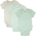 HonestBaby unisex-baby 3-pack Short Sleeve Bodysuits One-piece 100% Organic by HonestBaby
