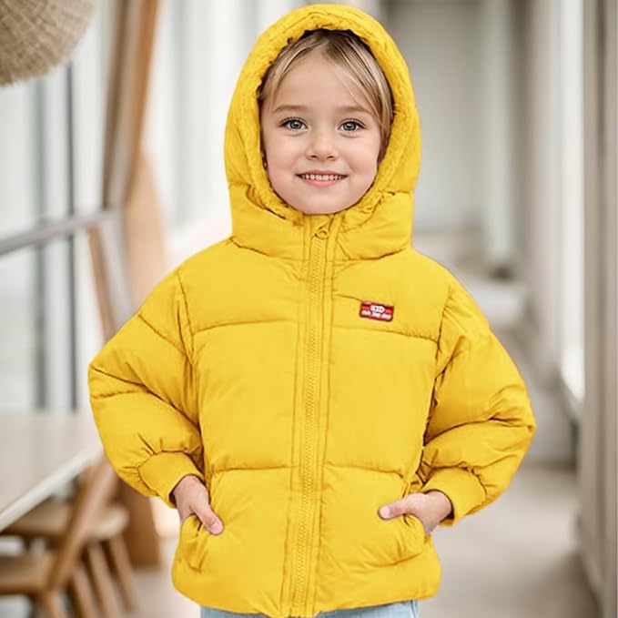 Baby Winter Coats Toddler Hooded Jackets Cotton Warm Lined Puffer Outerwear - Image 2