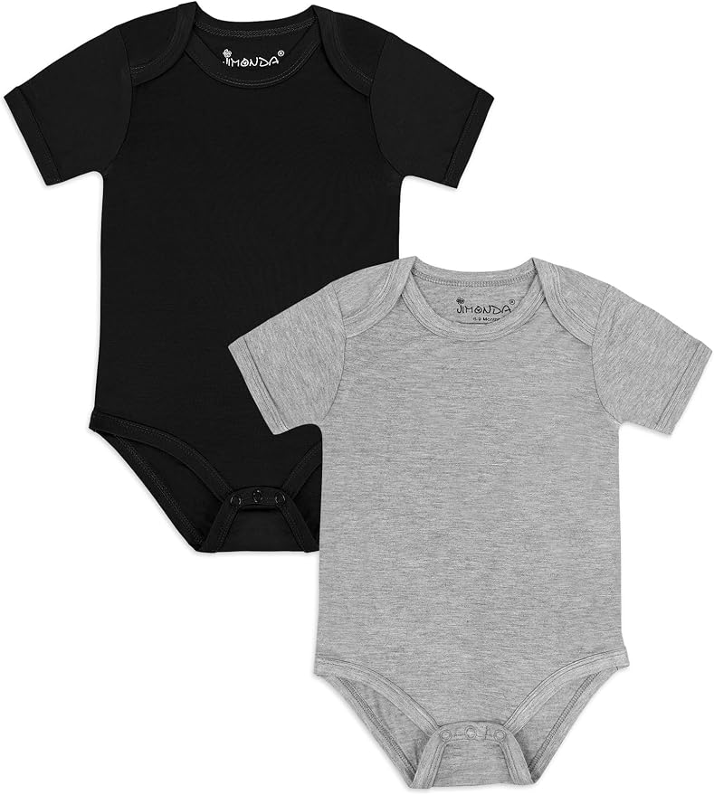 Jimonda Baby Bamboo Viscose Bodysuit Boy/Girl 2Pcs Rompers by JimondaBaby
