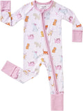 pureborn Baby Sleeper Viscose from Bamboo Zipper Footies 0-24 Months by pureborn
