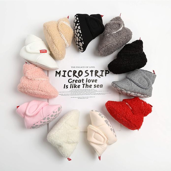 Ohwawadi Infant Baby Slippers Girls Boys Booties Warm Baby Socks Shoes Newborn - Image 9