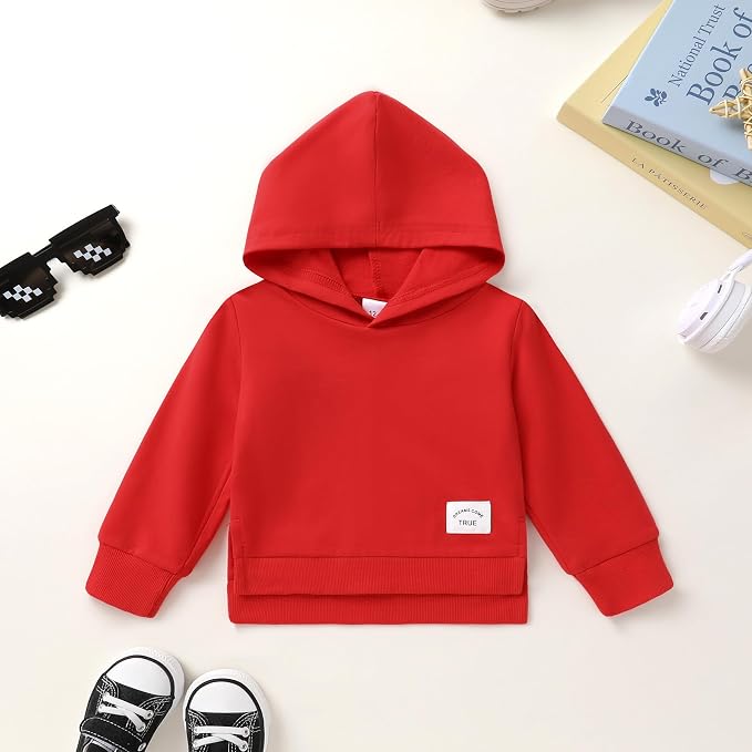 Happy Town Toddler Baby Boy Girl Sweatshirt Hoodie Pullover Fall Outfits Solid - Image 3