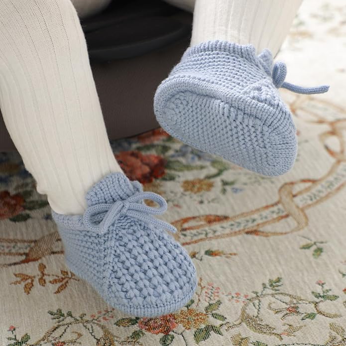 Baby Booties Newborn Baby First Shoes | Cozy Warm Knit Soft Booties - Image 4