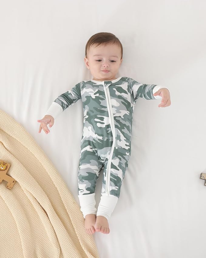 GUISBY Baby Footless Pajamas, Rayon of Bamboo, NB-2T | Rayon of bamboo softness - Image 7