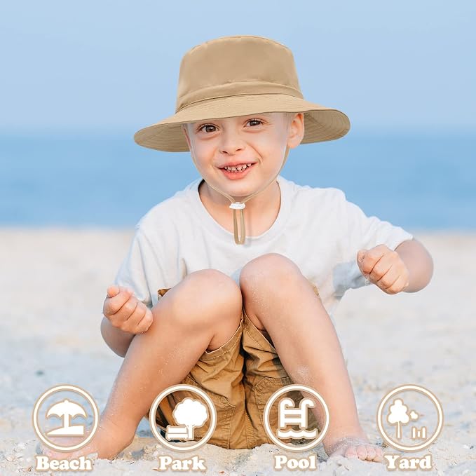 Sarfel Baby Sun Hat Summer Baby Boy Hats UPF 50+ Sun Protection Toddler Hat - Image 3
