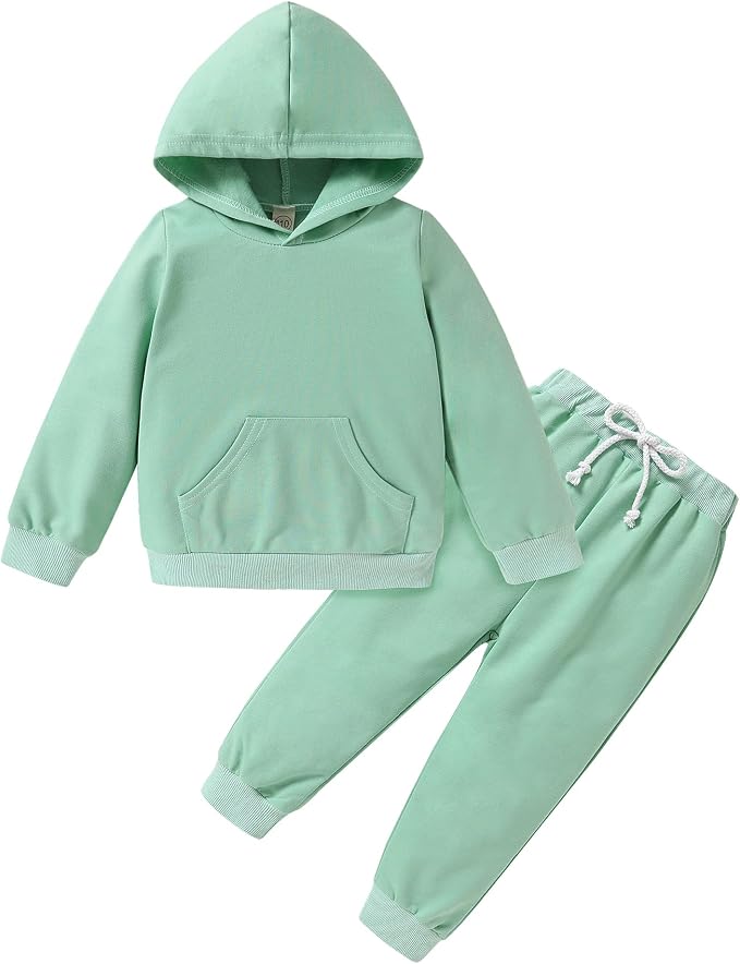 Happy Town Baby Fall Outfits for Girl Boy Long Sleeve Hoodie Top and Long by HappyTown