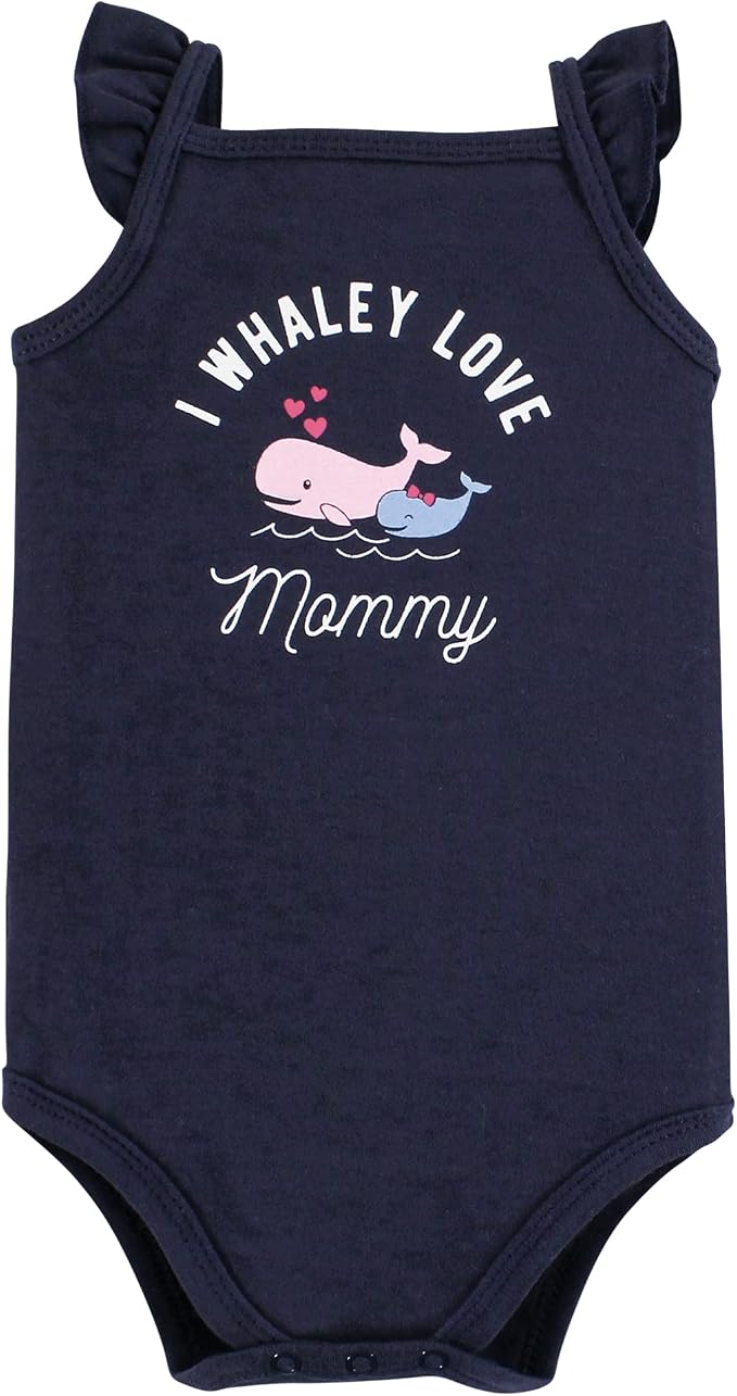 Hudson Baby Unisex Baby Cotton Sleeveless Bodysuits - Image 3