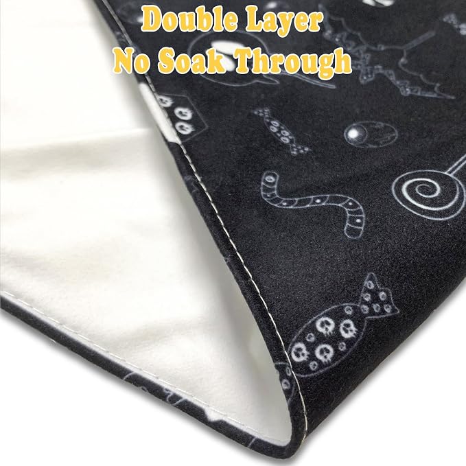 Adult Drool Bibs for Special Needs, 3 Pack Large Bandana Bibs - Image 4