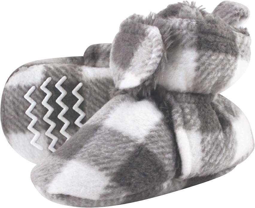 Hudson Baby Unisex Baby Cozy Fleece and Faux Sherpa Booties - Image 2