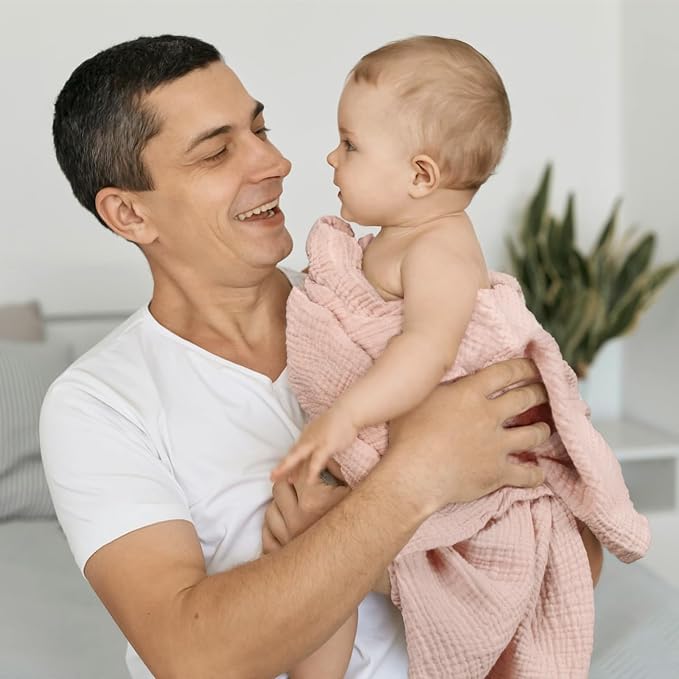 lulumoon Muslin Swaddle Blanket Baby: Cotton Receiving Wrap - Image 6