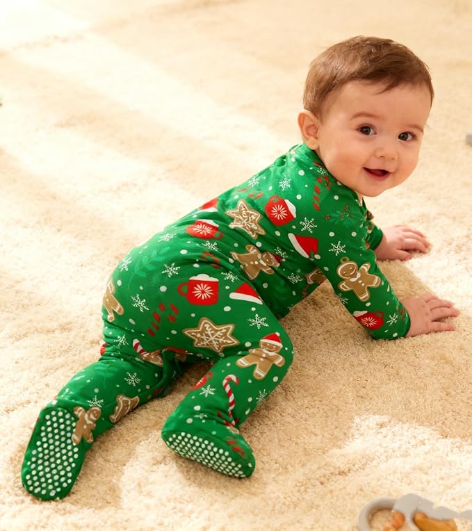 uideazone Baby Girls Footed Pajamas, Zip Sleeper - Image 4