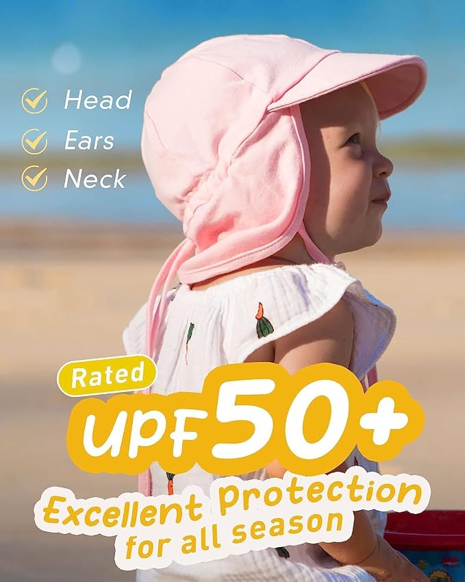 FURTALK Baby Sun Hat UPF 50+ UV Ray Sun Protection Cotton Toddler Hats - Image 2